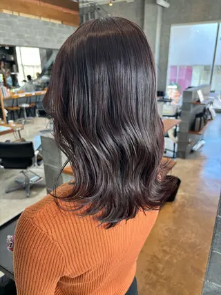 ミディアム カラー パーマ ヘアアレンジ 押切 響　のヘアスタイル