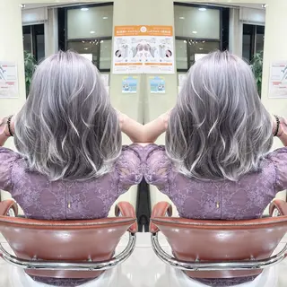 ミディアム Y Uのヘアスタイル