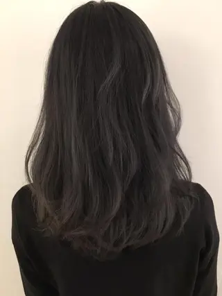 ミディアム カラー due hair 京都駅前店 MILBON オージュア認定サロン【デューヘアー】所属・ハイトーンブリーチ 土坂 由志【京都】のヘアスタイル