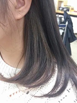 ミディアム カラー ハットリ /北習志野のヘアスタイル