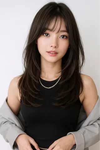 ロング よねやま いつきのヘアスタイル