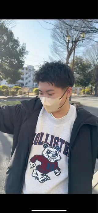 ショート パーマ メンズ メンズパーマ⚜️ 角花ひろゆきのヘアスタイル