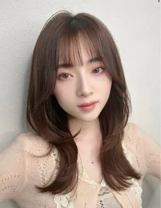 セミロング 【レイヤー特化】 笠原優のヘアスタイル