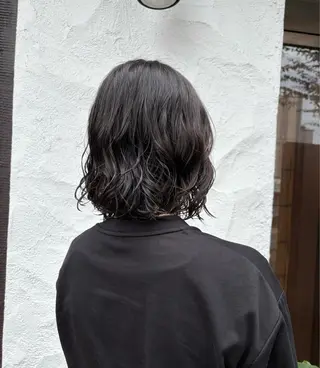 ミディアム パーマ 大同 洋樹のヘアスタイル