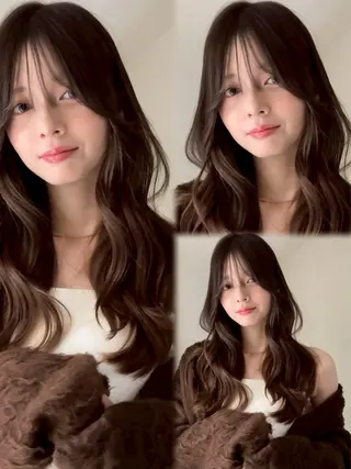 ロング カラー ヘアアレンジ ✨レイヤーカット/透 名感カラー特化✨のヘアスタイル