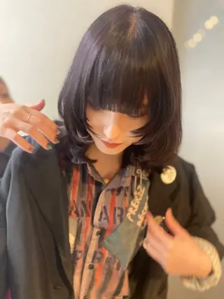 ミディアム カラー ENO センター南のヘアスタイル
