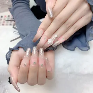 ネイル 長さだし/持込/ ins風ネイル/Umのネイルデザイン