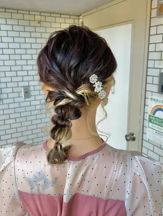 ヘアアレンジ 大人可愛いヘアメイク 💋🧚‍♀️しずかのヘアスタイル