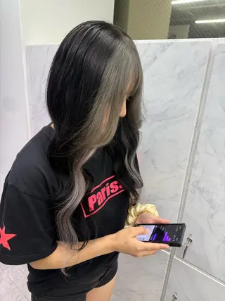 ロング ハイトーンカラーエク ステ🌺RENA🌺のヘアスタイル