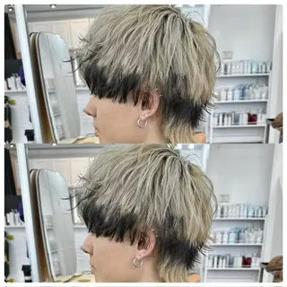 ショート カラー メンズ YUIMARL/ HIROTOのヘアスタイル