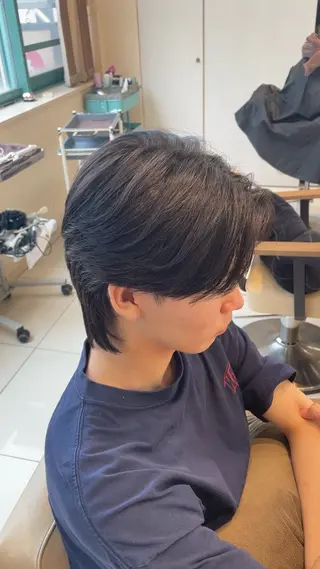 ミディアム パーマ メンズ 本厚木｜縮毛矯正/ 酸性スト専門サロンのヘアスタイル