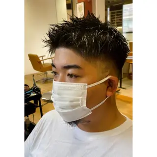 ショート メンズ ニュアンスパーマ/ メンズカット田島勇樹のヘアスタイル