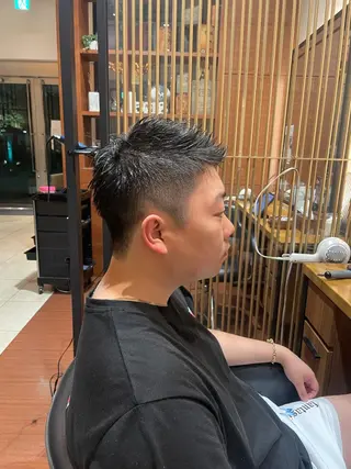 ショート メンズ 髙田 千華 髪質改善ストレートのヘアスタイル