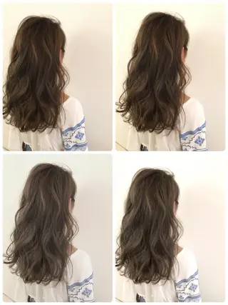 ミディアム due hair 京都駅前店 MILBON オージュア認定サロン【デューヘアー】所属・ハイトーンブリーチ 土坂　由志【京都】のヘアスタイル