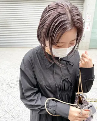 ショート カラー 👩🏻ボブ/ 髪質改善ダブルカラーのヘアスタイル
