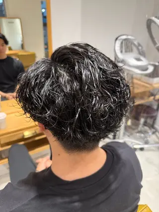 パーマ メンズ 鈴木弥月/大人ボブ× 透明感カラーのヘアスタイル