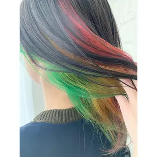 セミロング カラー fio マナミのヘアスタイル