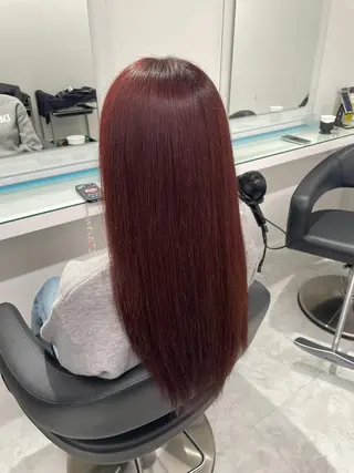 ロング カラー トレンド暖色ヘア🍒 miu🍒のヘアスタイル