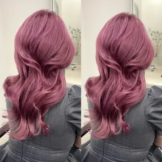 ミディアム カラー パーマ キッズ 透明感カラー×艶矯正 カット特化/さくらのヘアスタイル