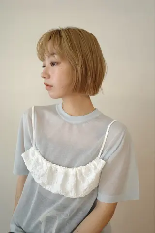 ショート カラー yupi🐈‍⬛ レイヤー/パーマのヘアスタイル