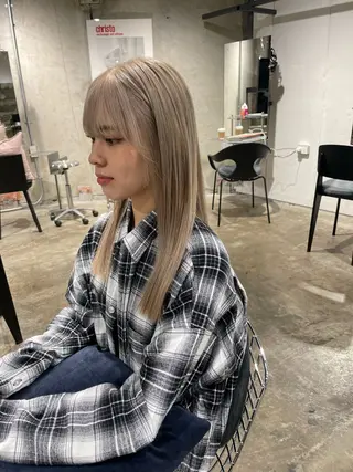 セミロング 大迫 江梨のヘアスタイル