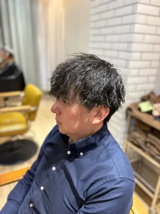 パーマ メンズ メンズカット/センタ ーパート /マミヤのヘアスタイル