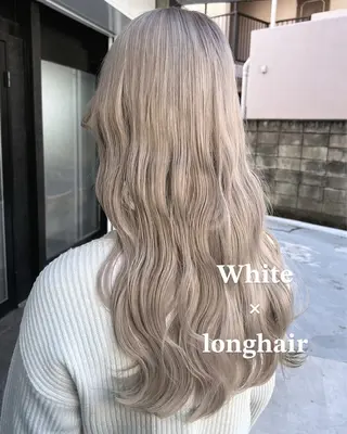 ロング カラー ハイトーン/韓国風/ 艶髪/吉祥寺のヘアスタイル