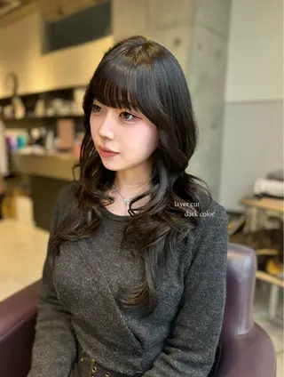 ロング karina🌿レイ ヤーカット/髪質改善のヘアスタイル