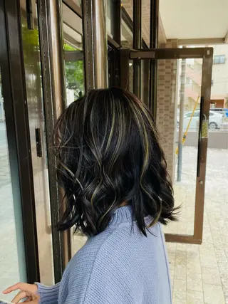 ミディアム andKおもろまち店 艶ダブルカラー✨のヘアスタイル