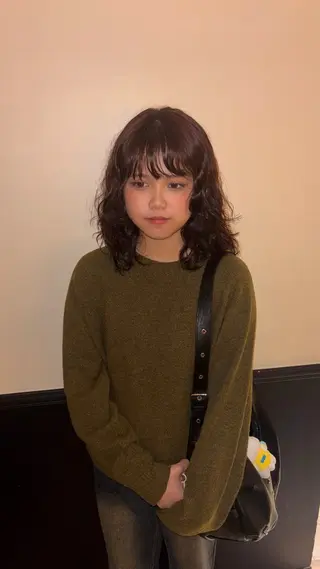 ミディアム カラー パーマ Karin trスタイリスト🥀のヘアスタイル