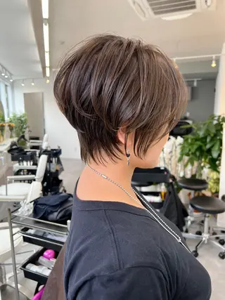 ショート 🌟ショート/シ ョートボブ/岡田🌟のヘアスタイル