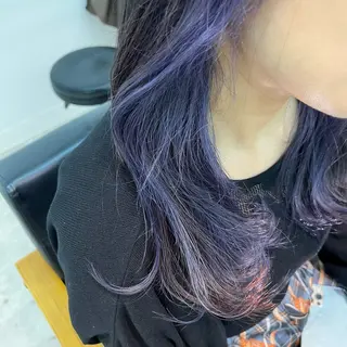 ロング カラー レイヤー🩵透明感 ೀユイ🌙のヘアスタイル