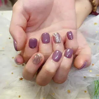 ロング カラー ネイル Q Free nailsのネイルデザイン