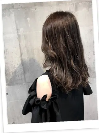 セミロング カラー パーマ ヘアアレンジ メンズ キッズ ネイル マツエク・マツパ MODEK's西宮店 マネージャー神道有基のヘアスタイル