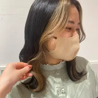 ロング カラー ヘアアレンジ 吉水 彩乃 /ボブ/透明感カラーのヘアスタイル