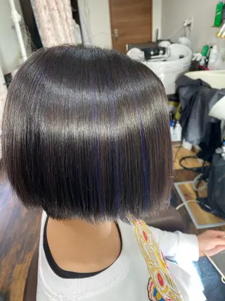 ミディアム カラー glosstokyo所属・縮毛矯正技師須藤玲人 髪質改善師ゴトウのヘアスタイル