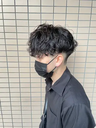 ショート パーマ指名率No1 メンズ特化ケイトのヘアスタイル