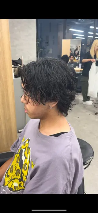 ショート カラー パーマ メンズ キッズ 🔥パーマ特化🔥 優馬のヘアスタイル
