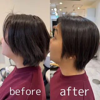 ショート カラーお任せ下さい✨ 𝙼𝙰𝙽𝙰🧸のヘアスタイル