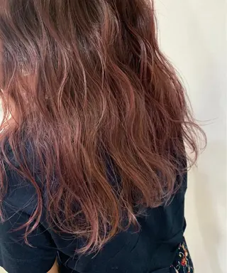 ロング カラー 脱白髪染め美容師 竹内涼乃のヘアスタイル