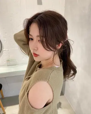 ミディアム レイヤーカットのプロ 大人ヘア宮森貴志のヘアスタイル