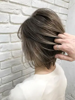 ショート カラー 髪質改善カラー✨質感 ショート✨石山航のヘアスタイル