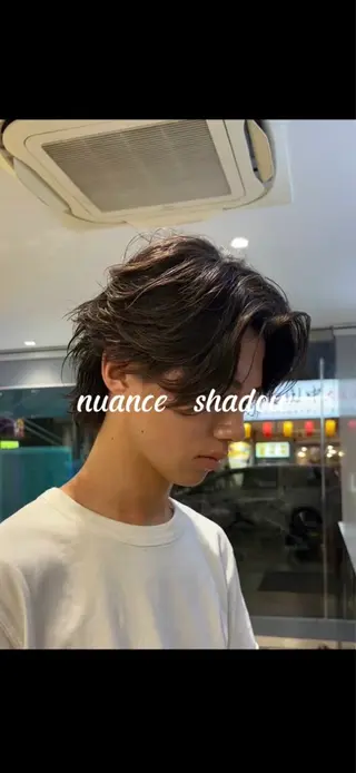 ショート パーマ メンズ シャドウパーマ/ ルーズパーマ/メンズのヘアスタイル