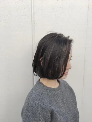 カラー ノグチ ユウキ/ボブのヘアスタイル