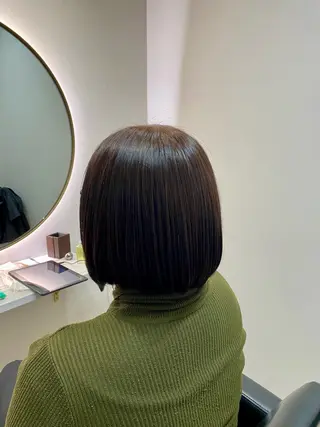 ショート 韓国🇰🇷艶髪 ケアカラーSHURIのヘアスタイル