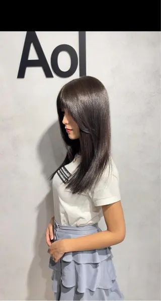 セミロング カラー ✨髪質改善✨美髪 矯正🫧小泉のヘアスタイル