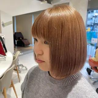 ショート カラー 由比藤理子 ブリーチカラー🌈のヘアスタイル
