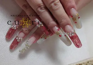 ロング ネイル ネイルサロン Cureのネイルデザイン