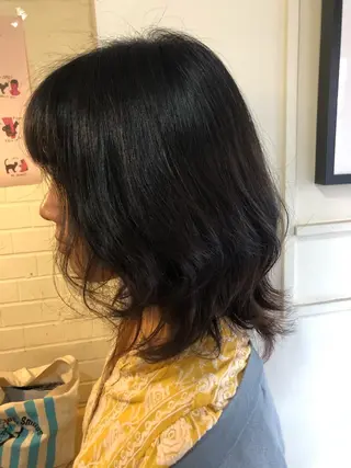 ミディアム カラー パーマ アイビーライン武蔵小杉所属・💟アイリスト 💟のマツエク・マツパデザイン