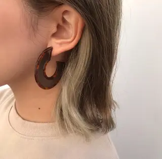 ミディアム カラー 美髪・髪質改善 有田怜平のヘアスタイル